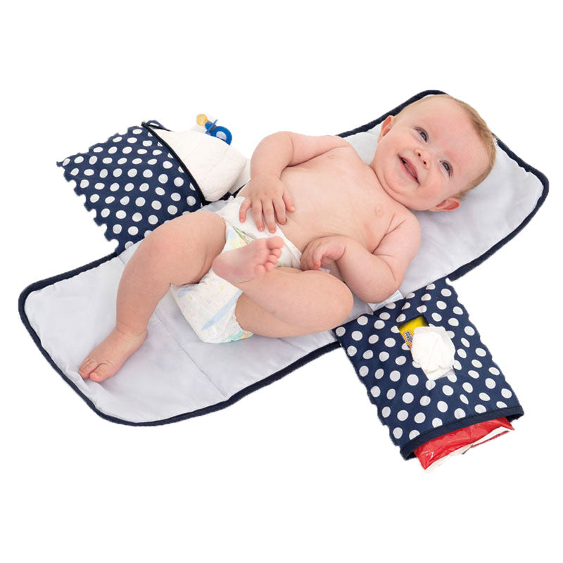 Cambiador portátil para bebé, impermeable, compacto, con almohada