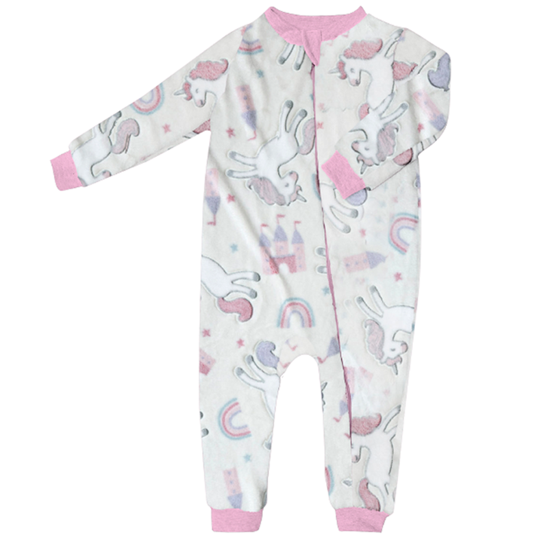 Pijama ultrasuave de microfibra para bebé (mameluco) Fantasy Glow