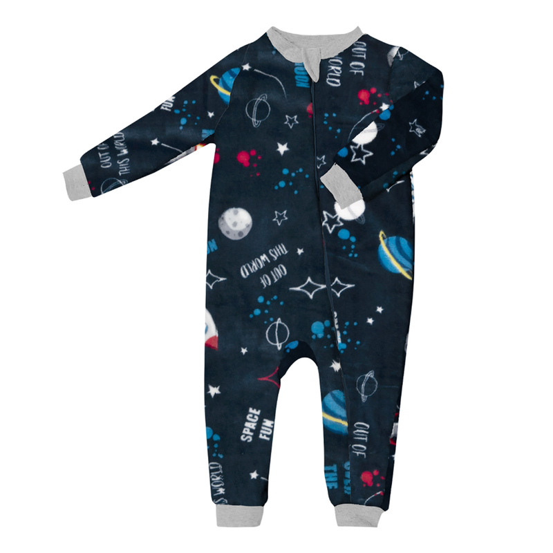 Set Pijamitas (mameluco) Galaxy & Velvet Gray