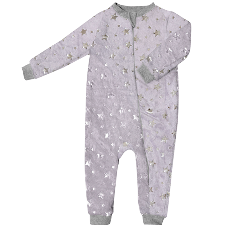 Pijama ultrasuave de microfibra para bebé (mameluco) Stars