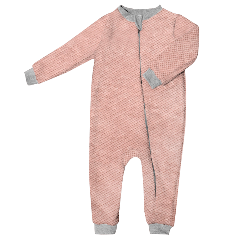 Pijama ultrasuave de microfibra para bebé (mameluco) Velvet Rose