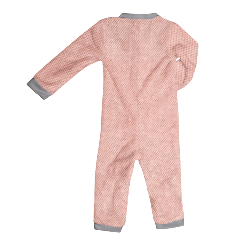 Pijama ultrasuave de microfibra para bebé (mameluco) Velvet Rose